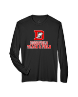 Deerfield HS Track and Field Logo Red - Performance Longsleeve