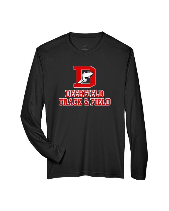 Deerfield HS Track and Field Logo Red - Performance Longsleeve