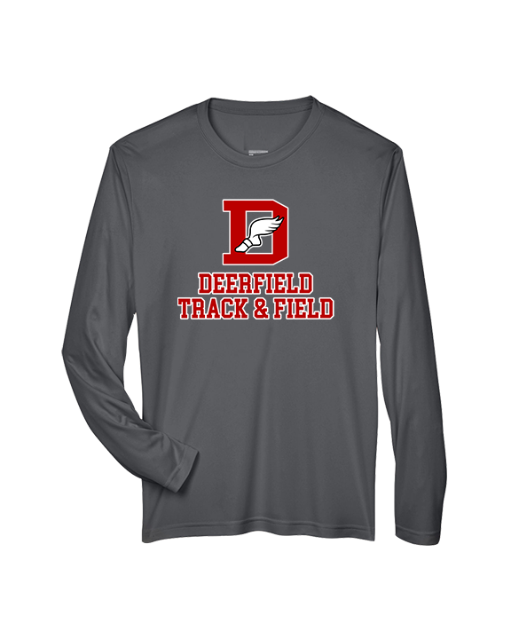 Deerfield HS Track and Field Logo Red - Performance Longsleeve