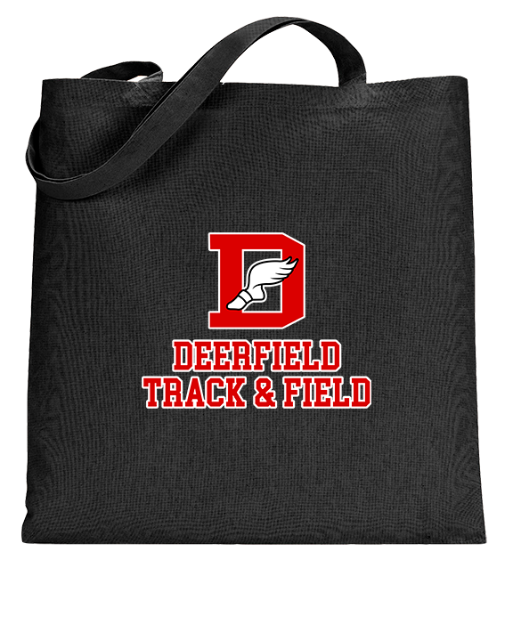 Deerfield HS Track and Field Logo Red - Tote