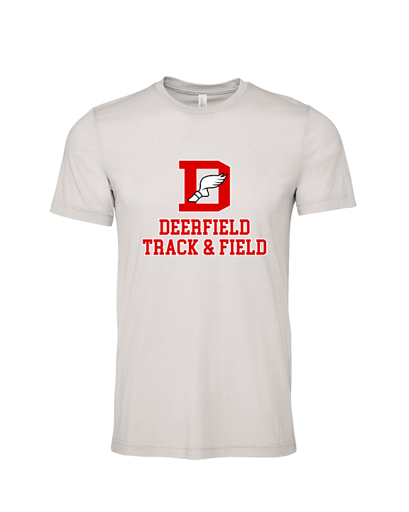 Deerfield HS Track and Field Logo Red - Tri-Blend Shirt