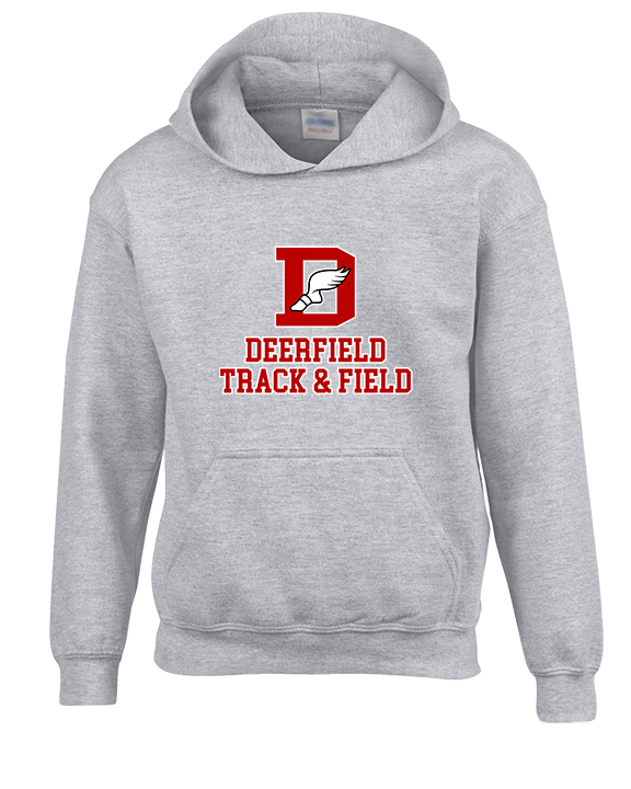 Deerfield HS Track and Field Logo Red - Unisex Hoodie
