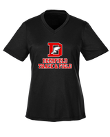 Deerfield HS Track and Field Logo Red - Womens Performance Shirt