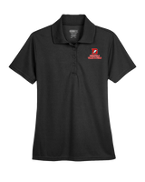 Deerfield HS Track and Field Logo Red - Womens Polo