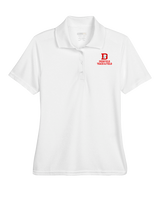 Deerfield HS Track and Field Logo Red - Womens Polo