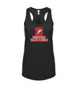 Deerfield HS Track and Field Logo Red - Womens Tank Top