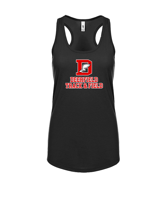 Deerfield HS Track and Field Logo Red - Womens Tank Top