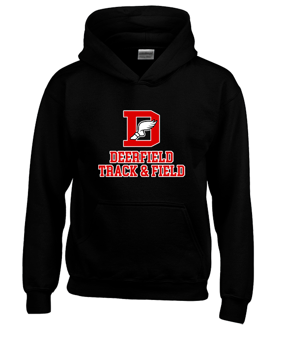Deerfield HS Track and Field Logo Red - Youth Hoodie