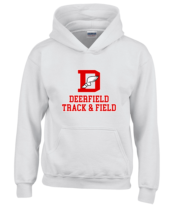 Deerfield HS Track and Field Logo Red - Youth Hoodie