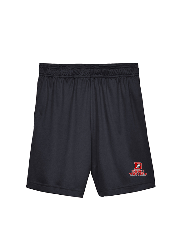 Deerfield HS Track and Field Logo Red - Youth Training Shorts