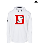 Deerfield HS Track and Field Logo Red D - Mens Adidas Hoodie