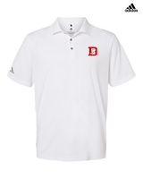 Deerfield HS Track and Field Logo Red D - Mens Adidas Polo