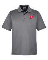 Deerfield HS Track and Field Logo Red D - Mens Polo