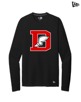 Deerfield HS Track and Field Logo Red D - New Era Performance Long Sleeve