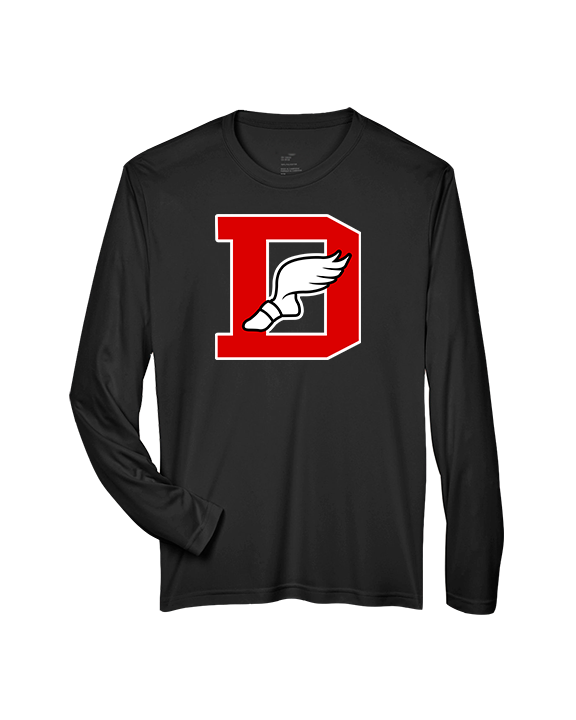 Deerfield HS Track and Field Logo Red D - Performance Longsleeve