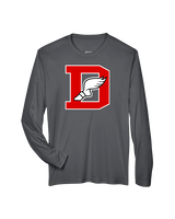 Deerfield HS Track and Field Logo Red D - Performance Longsleeve