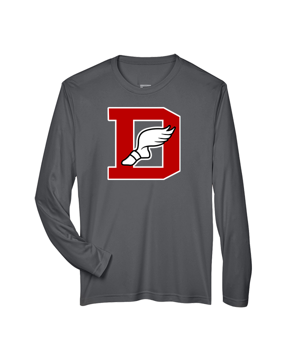 Deerfield HS Track and Field Logo Red D - Performance Longsleeve