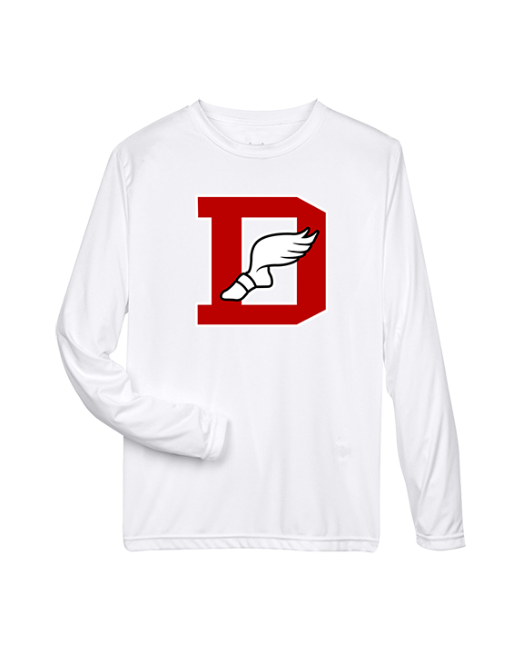 Deerfield HS Track and Field Logo Red D - Performance Longsleeve