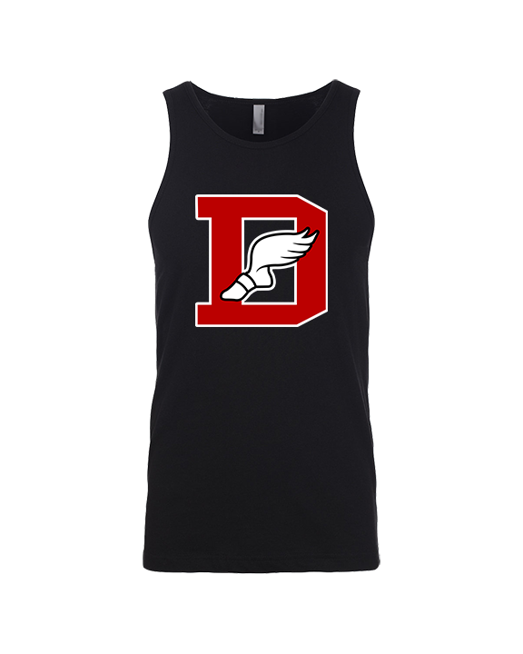 Deerfield HS Track and Field Logo Red D - Tank Top