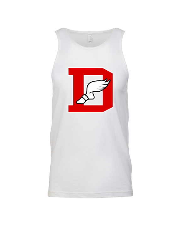 Deerfield HS Track and Field Logo Red D - Tank Top