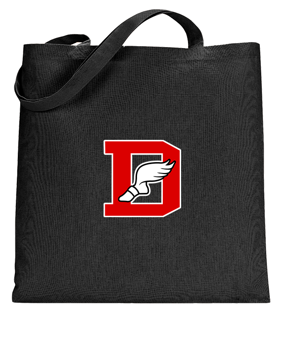 Deerfield HS Track and Field Logo Red D - Tote