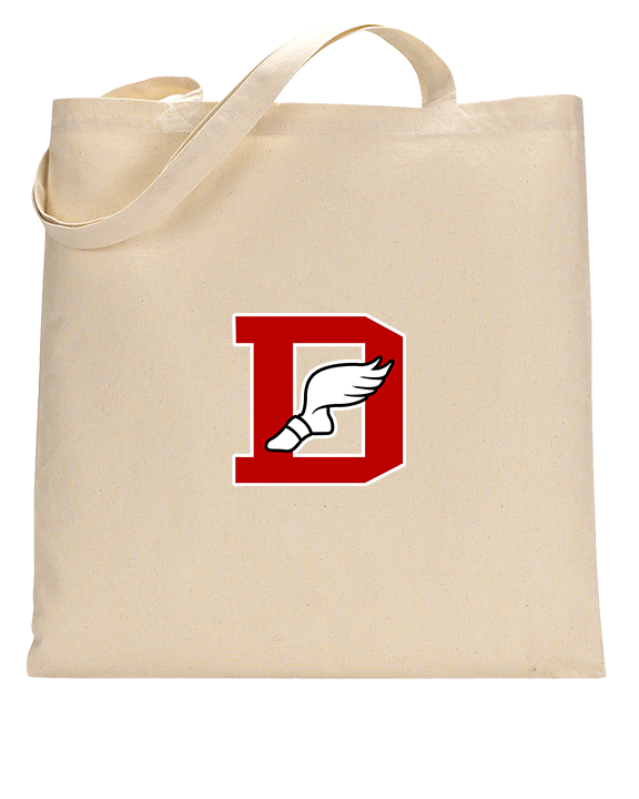 Deerfield HS Track and Field Logo Red D - Tote