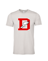 Deerfield HS Track and Field Logo Red D - Tri-Blend Shirt
