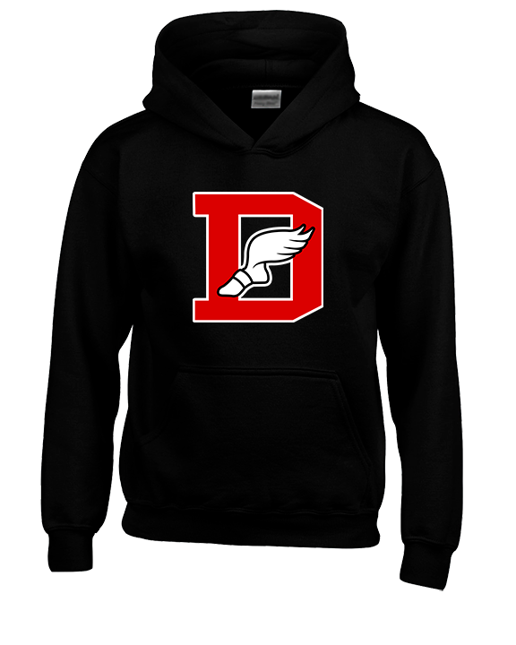 Deerfield HS Track and Field Logo Red D - Unisex Hoodie