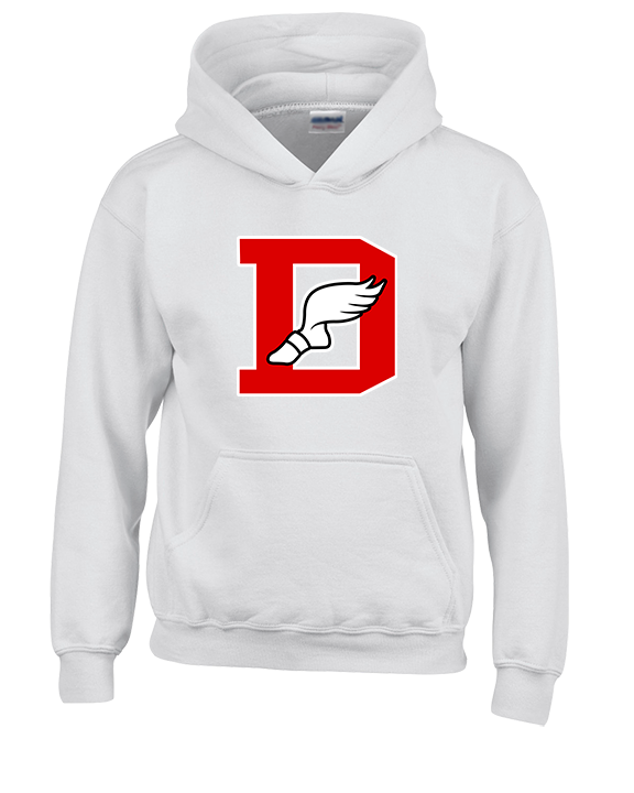 Deerfield HS Track and Field Logo Red D - Unisex Hoodie