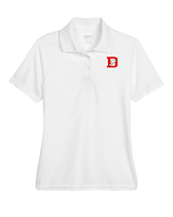 Deerfield HS Track and Field Logo Red D - Womens Polo