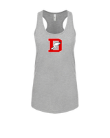 Deerfield HS Track and Field Logo Red D - Womens Tank Top