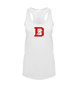Deerfield HS Track and Field Logo Red D - Womens Tank Top