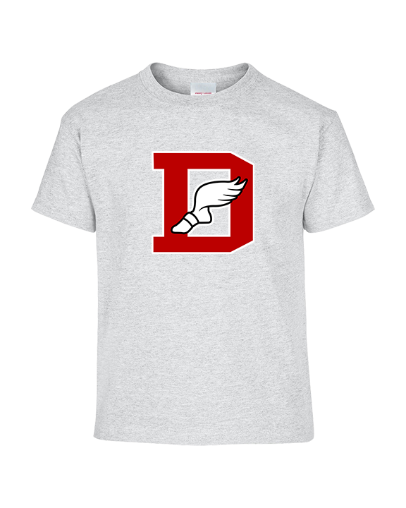 Deerfield HS Track and Field Logo Red D - Youth Shirt