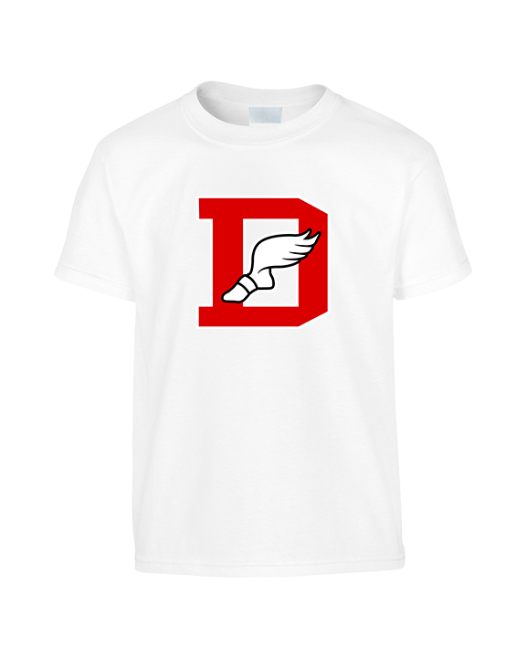 Deerfield HS Track and Field Logo Red D - Youth Shirt