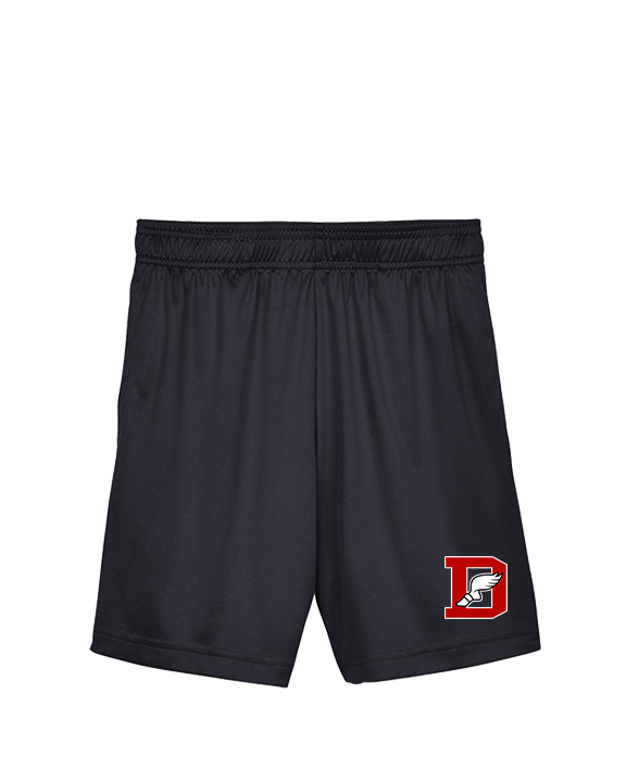 Deerfield HS Track and Field Logo Red D - Youth Training Shorts