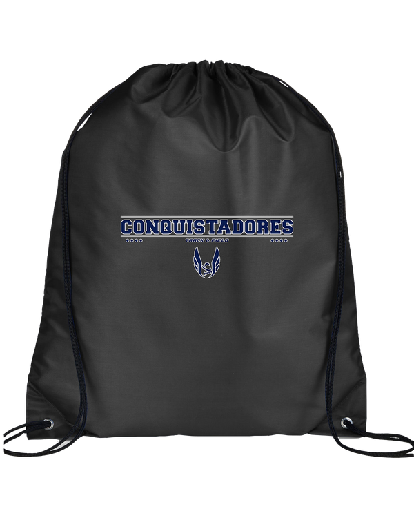 Del Valle HS Track and Field Border - Drawstring Bag