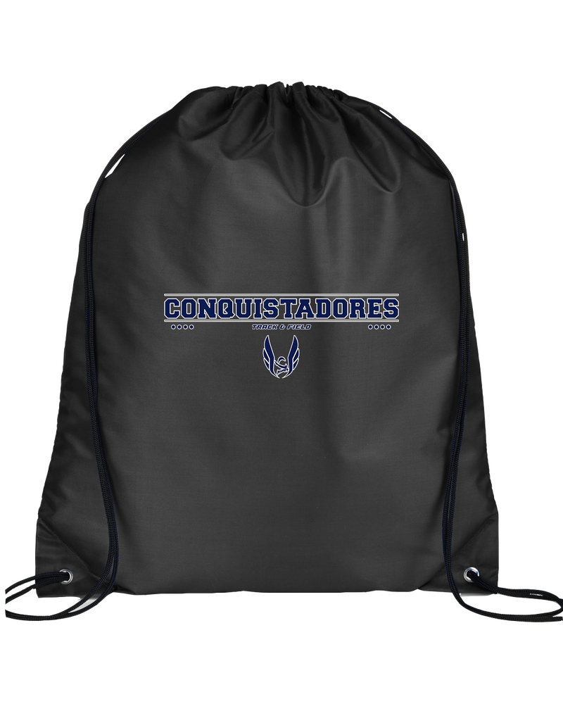 Del Valle HS Track and Field Border - Drawstring Bag