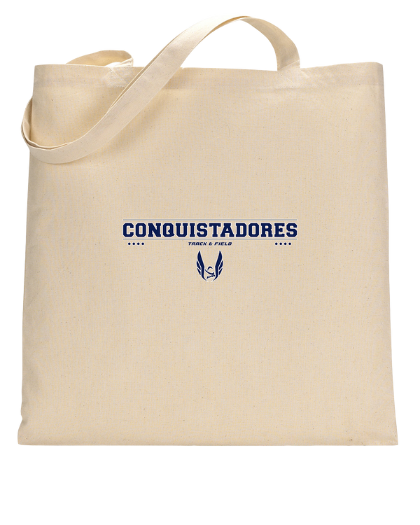 Del Valle HS Track and Field Border - Tote Bag
