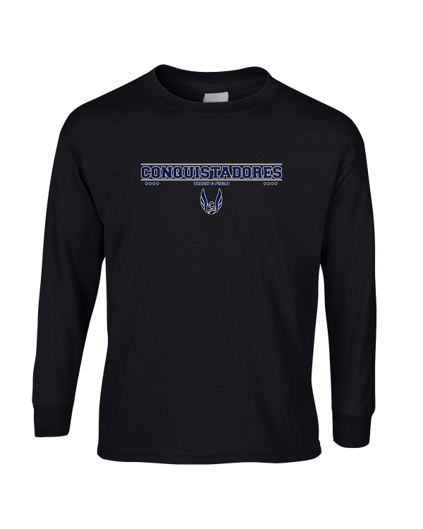 Del Valle HS Track and Field Border - Mens Basic Cotton Long Sleeve