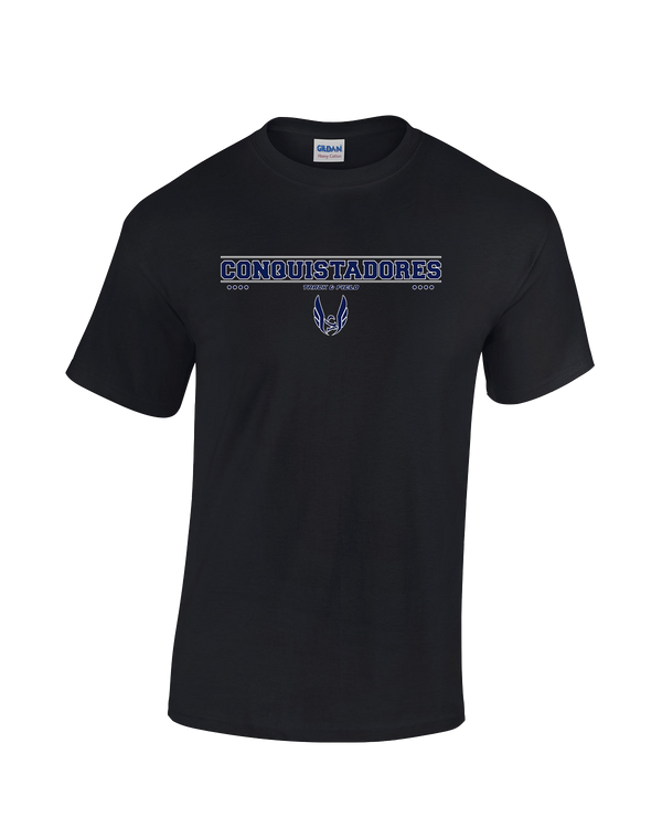 Del Valle HS Track and Field Border - Cotton T-Shirt