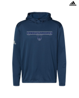 Del Valle HS Track and Field Border - Adidas Men's Hooded Sweatshirt
