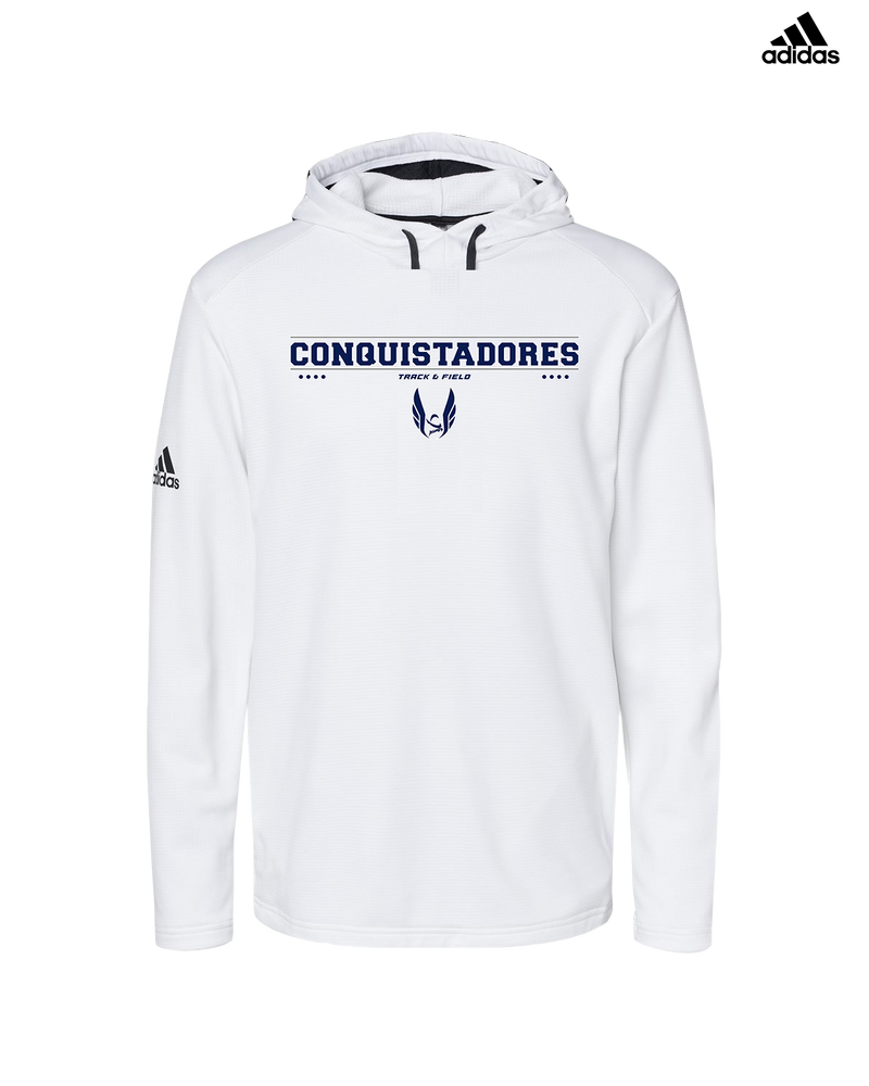 Del Valle HS Track and Field Border - Adidas Men's Hooded Sweatshirt
