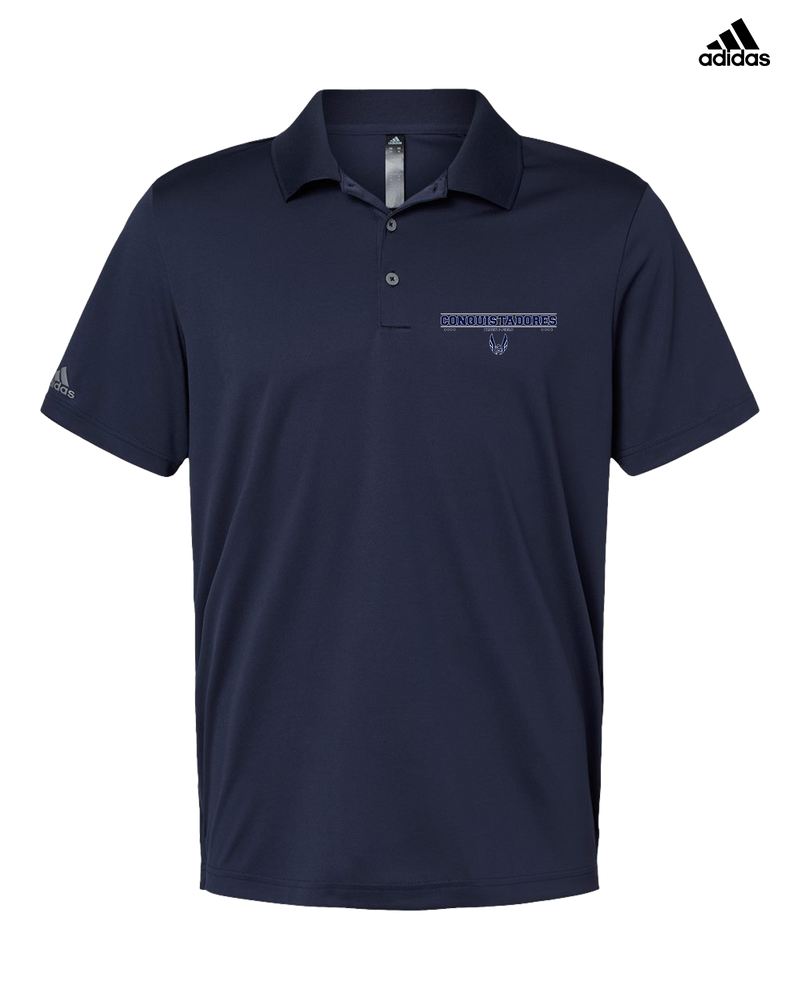 Del Valle HS Track and Field Border - Adidas Men's Performance Polo