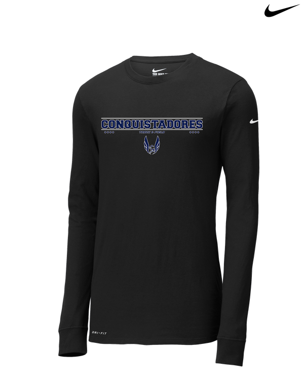Del Valle HS Track and Field Border - Nike Dri-Fit Poly Long Sleeve