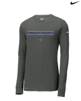 Del Valle HS Track and Field Border - Nike Dri-Fit Poly Long Sleeve