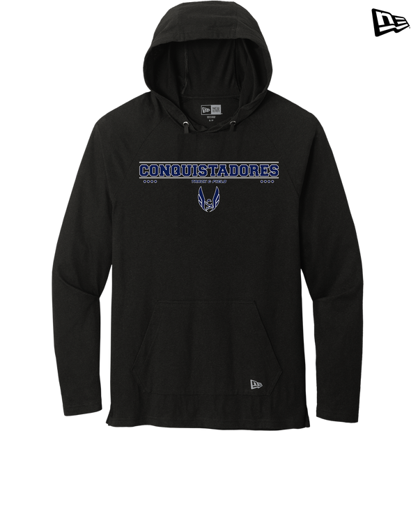 Del Valle HS Track and Field Border - New Era Tri Blend Hoodie