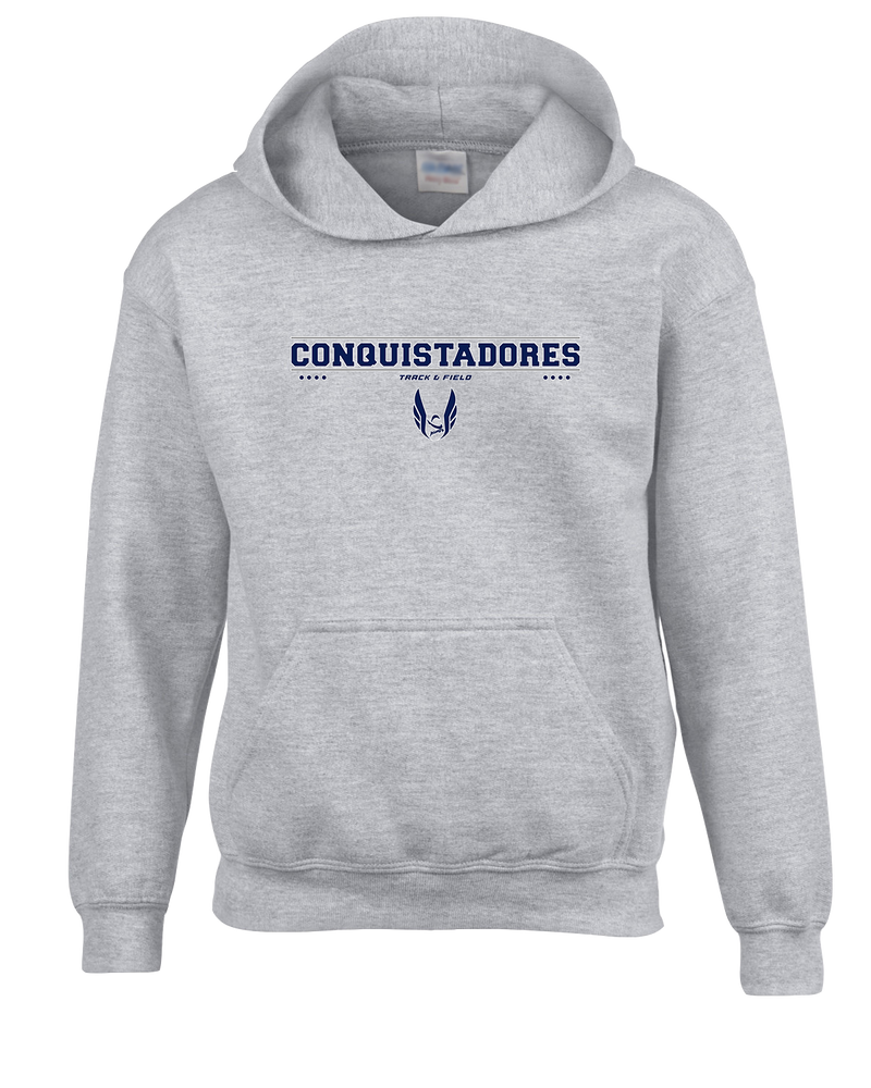 Del Valle HS Track and Field Border - Cotton Hoodie