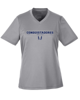 Del Valle HS Track and Field Border - Womens Performance Shirt