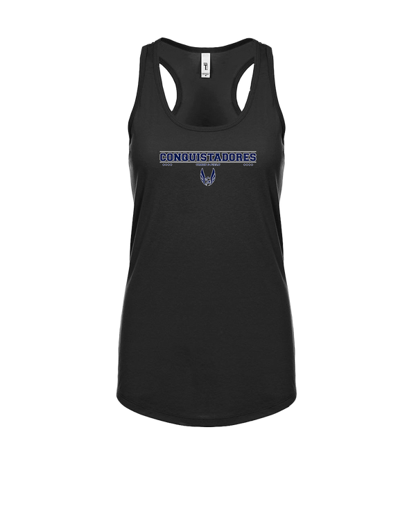 Del Valle HS Track and Field Border - Womens Tank Top