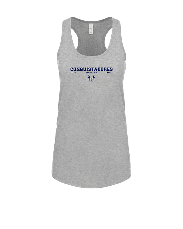 Del Valle HS Track and Field Border - Womens Tank Top